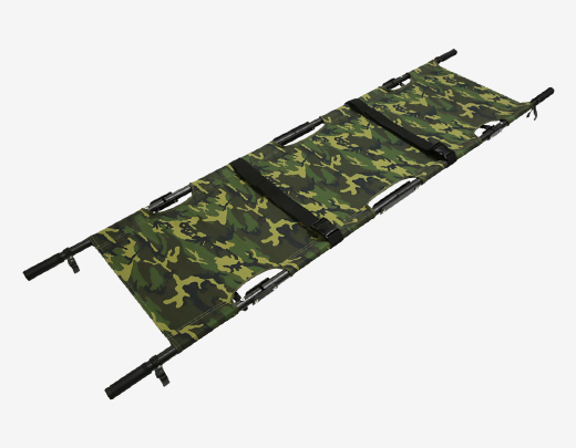 Carbon fiber folding stretcher